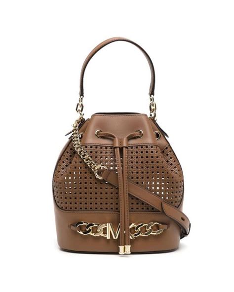 michael michael kors brown leather bucket style ap 1301|MICHAEL Michael Kors Bucket bags and bucket purses for Women.